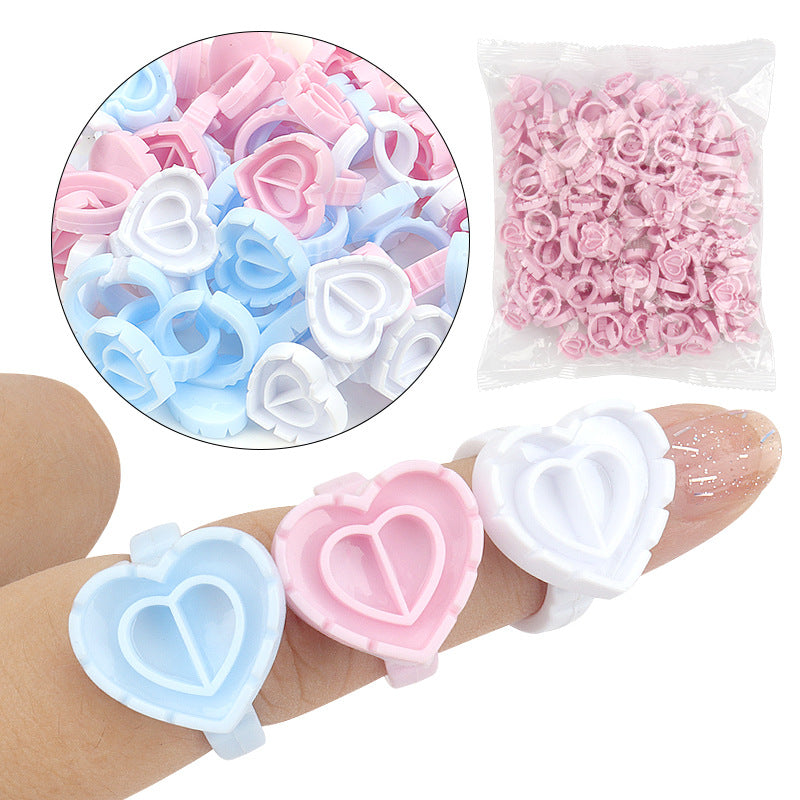 Double Heart-Shaped Blooming Glue Cup (100pieces/pack)