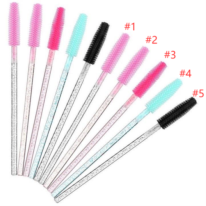 Colors Silicone Mascara Eyelash Brush （50Pcs/Pack）