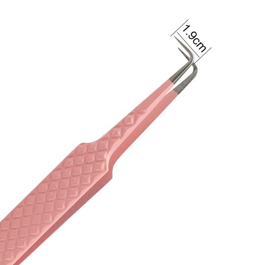 PINK-07  90 Degree Tweezer