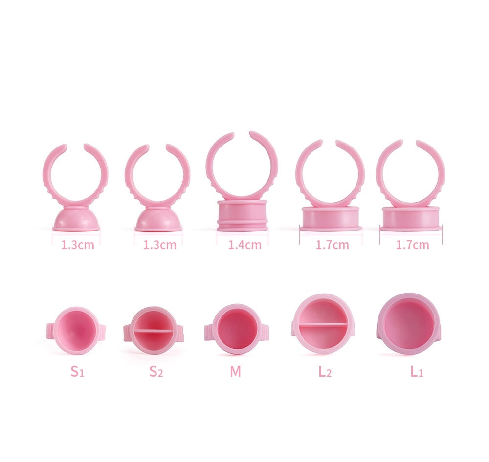 Pink Glue Ring 100pcs/pack